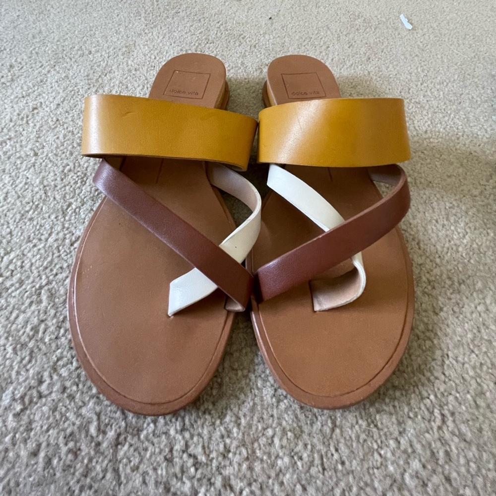 Dolce Vita Brown Colorblock Sandal